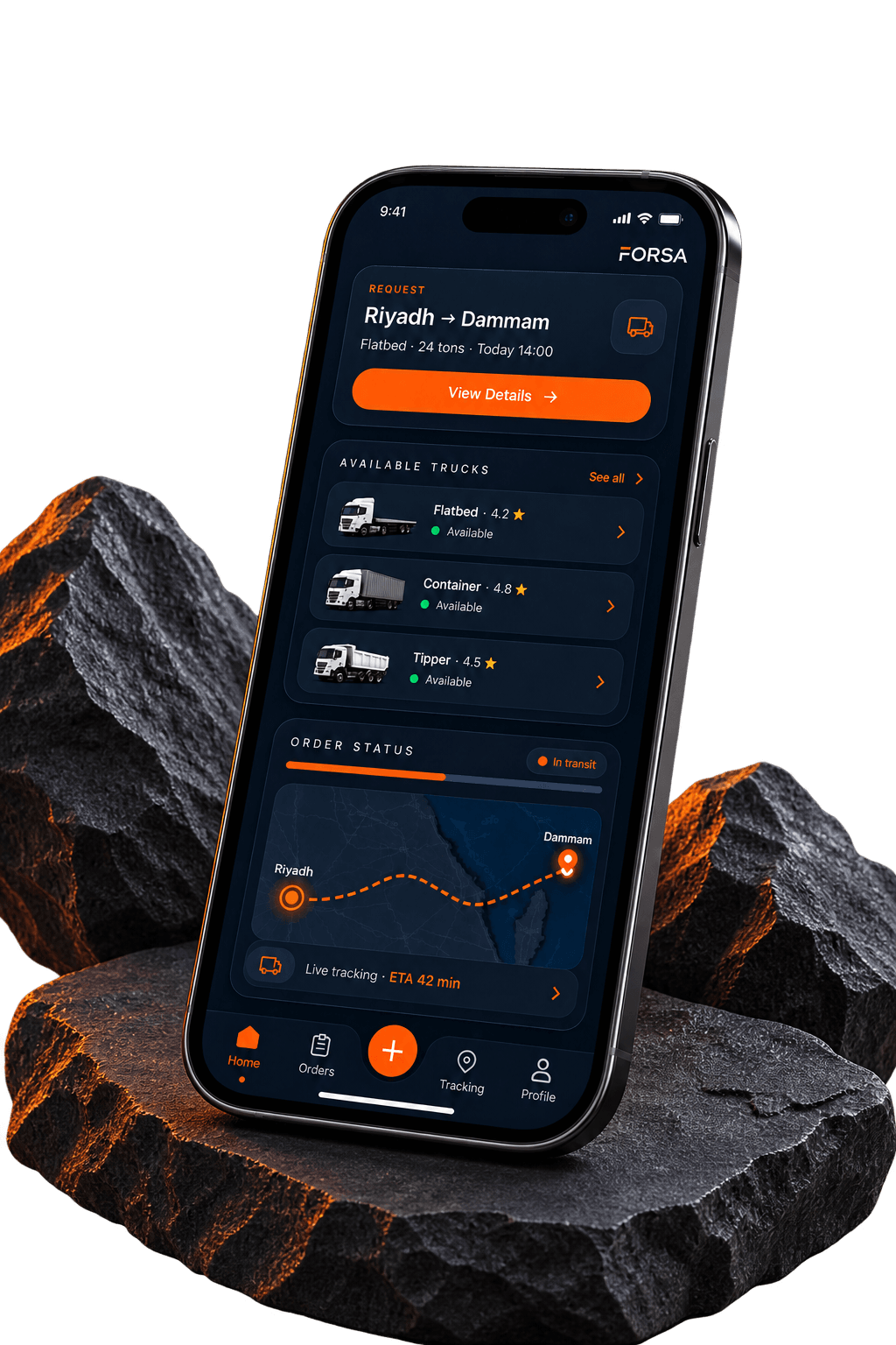 FORSA mobile app preview