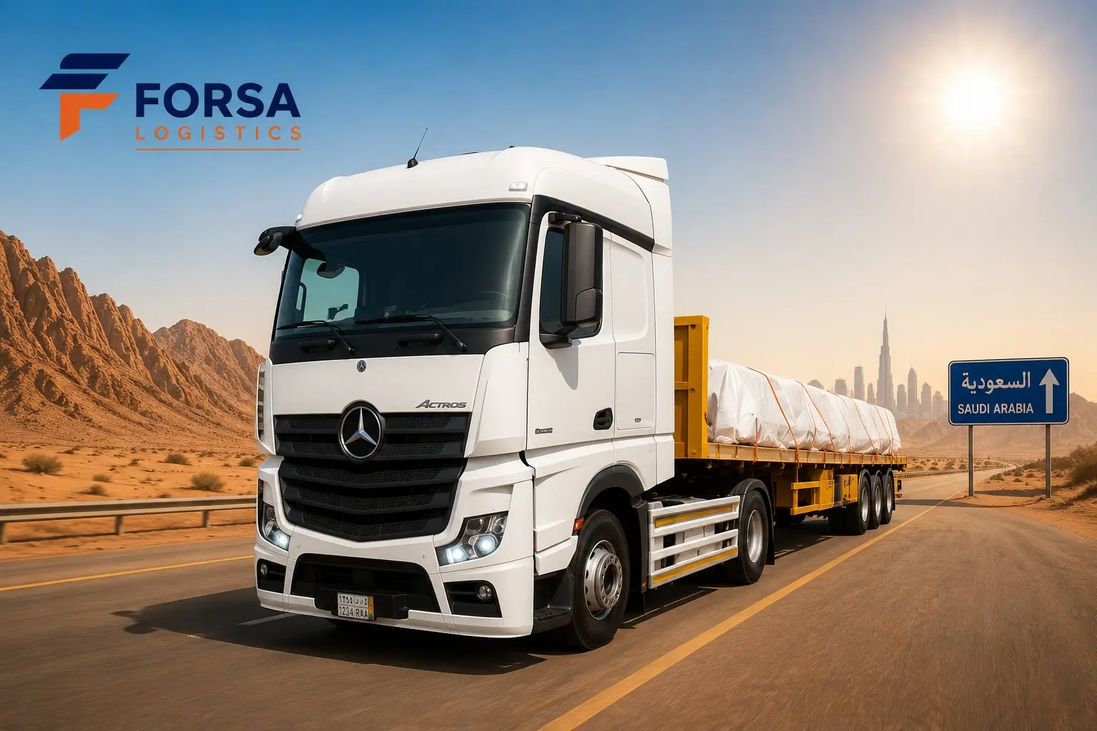 Flatbed Trailer — Heavy-duty flatbed for oversized cargo, steel, pipes and containerized freight.