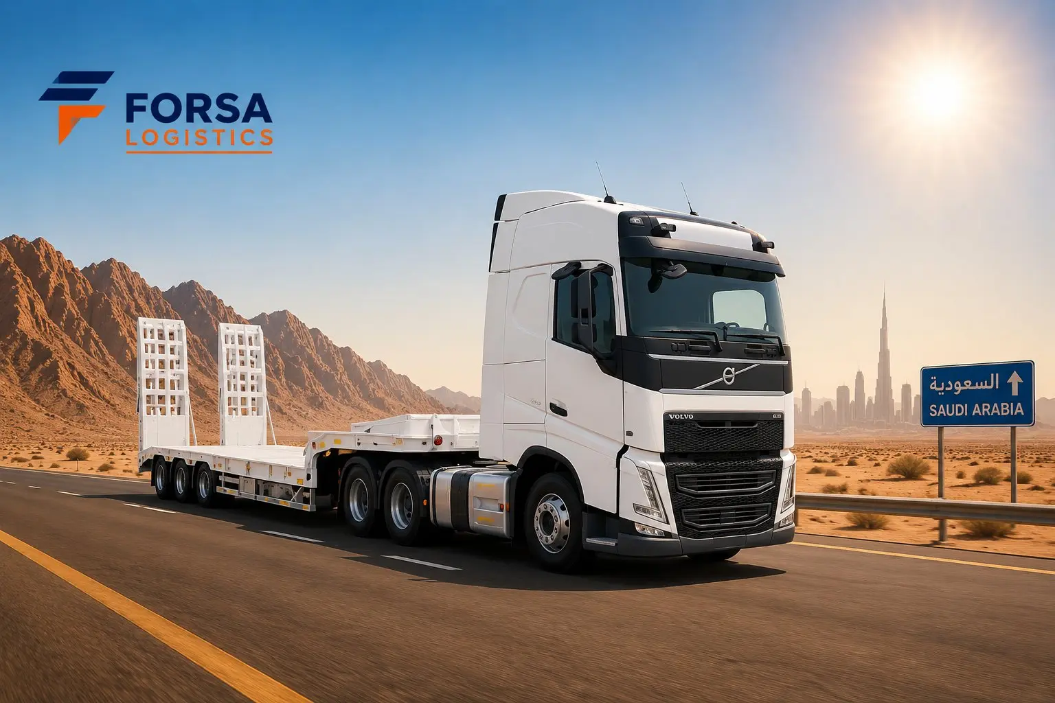Lowbed Trailer — Low-loader trailer for heavy equipment, excavators and tall or heavy machinery transport.